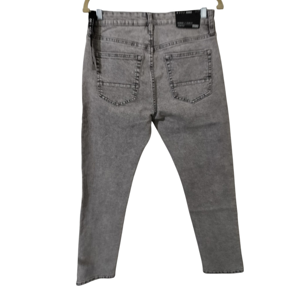 M648) WXYZ Nomad Men's Gray Slim Fit Stretch Denim Jeans Size W29/L30 - Picture 5 of 8